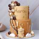 Brown Bear Cake Decoration Baby Bear Baby Shower Cake Topper Bears Cake Decoration Baby Shower Birthday Cake Decoration