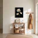 Bathroom Wall Art Prints Canvas Art Wall Decor Framed Vintage Wall Art Decor Pictures for Bathroom 8x10 Inchs Black and White Flowers Wall Art Decorations Botanical Hallway Over Bed Wall Art Decor (HD02)