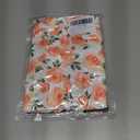 Orange Flower Dress for Toddlers Girl 5 6 Year Old Kids Ruffle Short Sleeve Dresses 5t 6t Little Girls Cute 3D Printed Floral Back Bow Frock Size 5-6