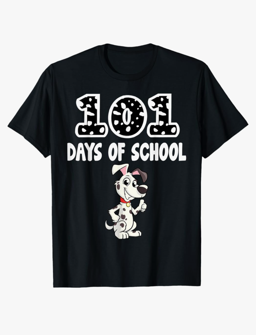 101 Days of School Dalmatian Dog Lover Gifts Kids T-Shirt, Size S