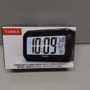 Timex Alarm Clock with Temperature Sensor and Large Display, Battery Operated for Bedroom Runs on 3 AAA Batteries