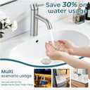 Bathroom Faucets Brushed Nickel Bathroom Sink Faucet Modern Single Handle Bathroom Faucet for 1 or 3 Hole Mxier Tap Washbasin Faucet with Deck, Pop-up Drain and Supply Hoses