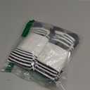 +MD Compression Socks for Women Men, 3 Pairs 15-20mmHg Knee High Support Cushion Socks for Pregnant Nurses Travel (Medium, White/Striped)