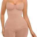 FeelinGirl Shapewear Bodysuit Tummy Control Seamless Sculpting Hip Enhancer Body Shaper for Women, XL/XXL