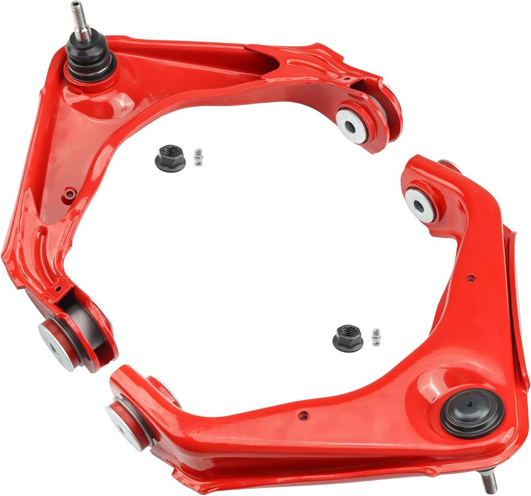 2PC Front Upper Control Arms for Chevy Silverado Sierra 2500HD 3500HD, Suburban, GMC Yukon XL 2500, Front Upper Control Arms Polyurethane Bushings-K620054