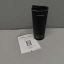 GO Heated Coffee Mug, Travel Mug, 13.5 OZ. Smart Mug, Battery Powered Heated Coffee Mug, Great for Coffee and Tea, Snap on Magnetic Charging Cord, New and Improved (Black)