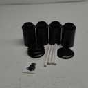 12oz Torch Replacement Canisters - 4 Pack Bamboo Torch Fuel Canister Torches Cans With Wicks and Covers, Refillable Metal Tabletop Lantern For Garden, Patio, Luau Party