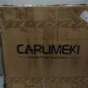 Leather Seat Covers Custom Fit for Maverick 2022-2025, Compatible with XL, XLT, Lobo, Lariat, Tremor Model - Armrest Covers Included - Faux Leather, Fully Covered, Fit Like a Glove (Desert Brown & Navy Blue)