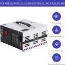 2026 ENW Portable PCP air compressor, 4500 PSI / 30 MPa, oil-free and water-free, dual power 12V DC / 110V AC, built-in filter and cooling fan, high-pressure air gun air pump, paintball tanks