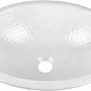 Monarch Abode Bathroom Sink – 17-Inch Oval Drop In Bathroom Sink, Top Mount Hand Hammered Classic White Vanity Sinks for Countertop, Powder Room, Guest Bath or Restroom, Drop in Sinks for Bathrooms