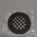 Matte Black Snap-in Shower Drain Cover Replacement, Welsan Stainless Steel 4-1/4" OD Round Shower Strainer Grid Easy to Install