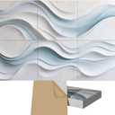 6 Pack Art Acoustic Panels, TEMGCUAM Self-Adhesive Sound Absorbing Wall Panels, 72"48" Decorative Acoustic Treatment Panels for Home Office, Studio, Ceiling & Media Room