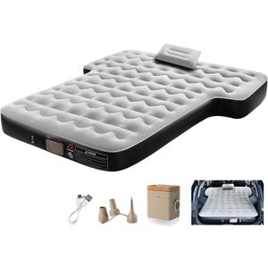 Coverado SUV Air Mattress, Thickened Flocked-Top Car Air Mattress with Wireless Built-in Pump, Pillows, Patch Kit & Carry Bag, Quick&Easy Set Up, SUV Mattress Camping Bed Universal fit for Most Cars Coverado SUV Air Mattress, Thickened Flocked-Top Car Air Mattress with Wireless Built-in Pump, Pillows, Patch Kit & Carry Bag, Quick&Easy Set Up, SUV Mattress Camping Bed Universal fit for Most Cars