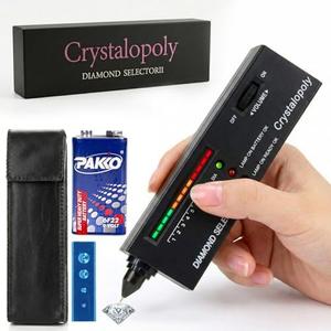 Crystalopoly Diamond Tester 2 Kit – High Precision Jewelry Testing Device with Moissanite Sample, Portable Diamond Selector Tool for Jewelers, Collectors, Pawn Shops & Gemstone Verification