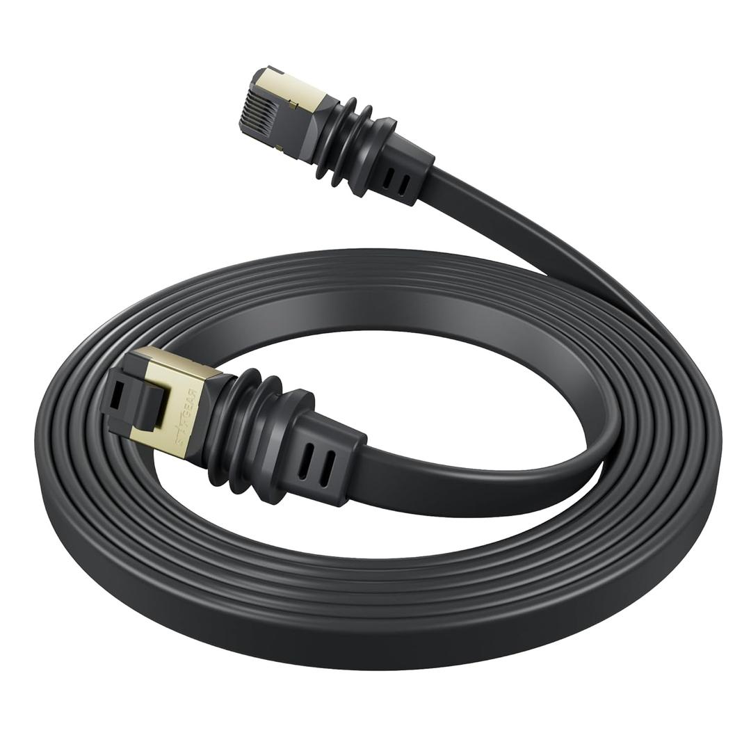 Starlink Gen 3 & Mini Flat Internet Cable, 32.8FT/10m Ethernet Cable High Speed Patch Cord Waterproof for Starlink Slim Cable Shielded for Window Door Black