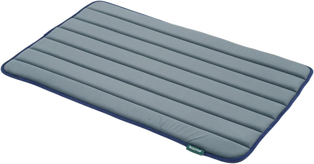 BALANCE Dog Crate Pad, Dog Foam Crate Mat Kennel Pad, Washable Water-Resistant Pet Bed Flat Dogs Cage Mat for Large Dogs (36.0"L x 23.0"W x 0.8"Th, Dusty Blue)