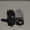 Seibertron Lineman 2.0 Padded Palm Football Receiver Full Finger Gloves, Flexible TPR Impact Protection Back of Hand Glove, Small 