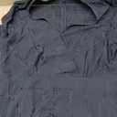 FAIABLE Mini Deep V Sexy Long Sleeve Dress for Women A-line High Waisted Casual Flowy Dress for Cocktail Wedding Guest Navy Blue, Size XL