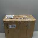 Furnulem Tall 4 Drawers Dresser, Vertical Storage Tower Black Dresser for Bedroom, Hallway, Entryway, Nursery, Closet Organizer, Nightstand Bedside Table Furniture, Sturdy Steel Frame, Wood Top