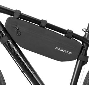 ROCKBROS Bike Frame Bag Waterproof Bike Triangle Bag Bicycle Under Top Tube Bag Corner Pouch Storage Bag Approx. 3 Litres for Cycling Accessories