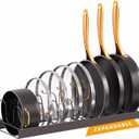 Norcalway Adjustable Bakeware Pots and Pans Organizer Under Cabinet,14 Dividers Cookie Sheet Baking Pan Pot Lid Organizers