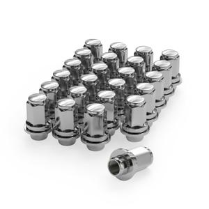 Richeer 24Pcs M12x1.5 OEM Factory Style Lug Nuts for Tacoma, 4Runner, FJ Cruiser, GX460, GX470, Mag Washer Style, 1.85 inch Tall - 13/16"(21mm) Hex, 12x1.5 Chrome Lug Nuts (Silver)