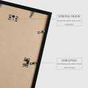 Wiscet 20x27 Picture Frame Set of 3, Display Pictures 16x24 with Mat or 20 x 27 Poster Frame without Mat, Wall Gallery Photo Frames, Black