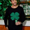 Arvilhill Men's St Patrick's Sweater Irish Clover Sweatshirt (S-XXL)