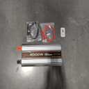 4000w Power Inverter DC 12V to AC 110V/120V Converter with 8000w Peak.Comes with LCD Display, Wireless Controller,4AC outlets 1USB.RV Inverter,Suitable for Camping,and Off-Grid Solar Inverter Systems