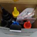 WOKOK Refill Ink Kit for HP 67 67XL 63 63XL 65 65XL 61 61XL 950 950XL 951XL 902XL 952XL Ink Cartridges, 100ML x 5 Bottles with Syringes (2 Black 1 Cyan 1 Magenta 1 Yellow)