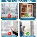 Window Insulation for Winter: 48 inch x 30 FT Window Plastic for Winterizing, Crease-Free, Transparent Thickened Eva Window Film with Upgraded Double-Sided Tape for Plastic Window Covering for Winter
