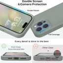 Vooii Compatible with iPhone 16 Pro Max Case, Liquid Silicone Upgrade [Camera Protection] [Soft Anti-Scratch Microfiber Lining] Shockproof Phone Case for iPhone 16 Pro Max 6.9 inch - Calke Green