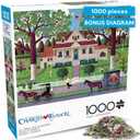 Buffalo Games Ice Cream and Hopscotch Jigsaw Puzzle – 1000 Piece Puzzle for Adults, Classic Americana Art by Charles Wysocki