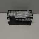 Maifan Sink Caddy Sponge Holder for Kitchen with Brush Holder and Stainless Steel Self Drain Tray, Rustproof Kitchen Sink Organizer for Sponge, Soap Dispenser Storage Accessories (Black)