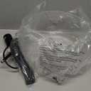 Glass Pendant Light Kitchen Island, 11.8" Industrial Hanging Light Fixture, Black Pendant Lighting with Glass Shade for Dining Room Kitchen Sink Hallway Entryway