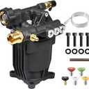 YAMATIC Pressure Washer Pump 3/4" Shaft Horizontal Power Washer Pump Max 3200 PSI 2.5 GPM Replacement Pump Compatible with Simpson 90028, 90029,MSH3125,520006, Honda GC190 GC160,AR rmv 2.5g30