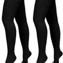 Totexil 2 Pairs Compression Stockings for Women & Men, 20-30mmHg Thigh High Compression Socks, Open Toe Medical Compression Socks with Silicone Dot Band-Best Support for Nursing Sports Varicose Veins M