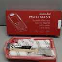 Mister Rui Mini Paint Roller Kit-13 Piece, 4-Inch Microfiber Paint Rollers with Ergonomic Handle, Small Roller Paint Brush, Paint Tray with 3 Liners, Perfect for House Painting, Trim, and Touch-Ups