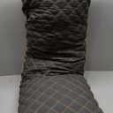 WhatsBedding Memory Foam Body Pillow for Adults, Long Pillow for Sleeping, Full Body Pillow for Bed - Black Quilted (Black-golden Piped Edge)