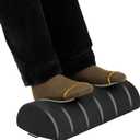 Mind Reader Foot Rest, Foot Stool, Under Desk at Work, Ergonomic, Adjustable, Office, Foam, 7.5" L x 16.75" W x 3.75" H, Black