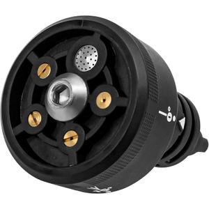 Multi-Functional Nozzle Replacement for Worx Hydroshot Cleaner WG629/620/630, WU630/633 Accessories Home Tool Pressure Power Washer Accessories 5 in 1 for Pathway Driveway and Paving Flat Areas, Black