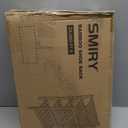 Smiry Bamboo Shoe Rack for Closet, 5 Tier Small Wooden Stackable Shoe Organizer, Free Standing Shoes Storage Shelf for Entryway, Front Door Entrance, Natural