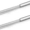 Baderke 2 Pcs Espresso Whisk 11.5 Inch Long Handle Barista Whisk 10 Needles 2 mm Stainless Steel Coffee Stirrer Tool Efficient Mixing Time Saving Reduction Clumping Ideal for Commercial Home