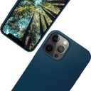 eplanita Eco Mobile Phone Case Compatible with iPhone 12 Pro Max, Plant Fiber, Drop Protection Cover, Durable and Sustainable (for iPhone 12 Pro Max, Dark Blue)