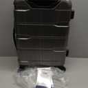 Coolife Carry On Luggage 22x14x9 Airline Approved Hardside PC+ABS Suitcase with TSA Lock, Lightweight Rolling Travel Luggage with Spinner Wheels(Charcoal, 20in)