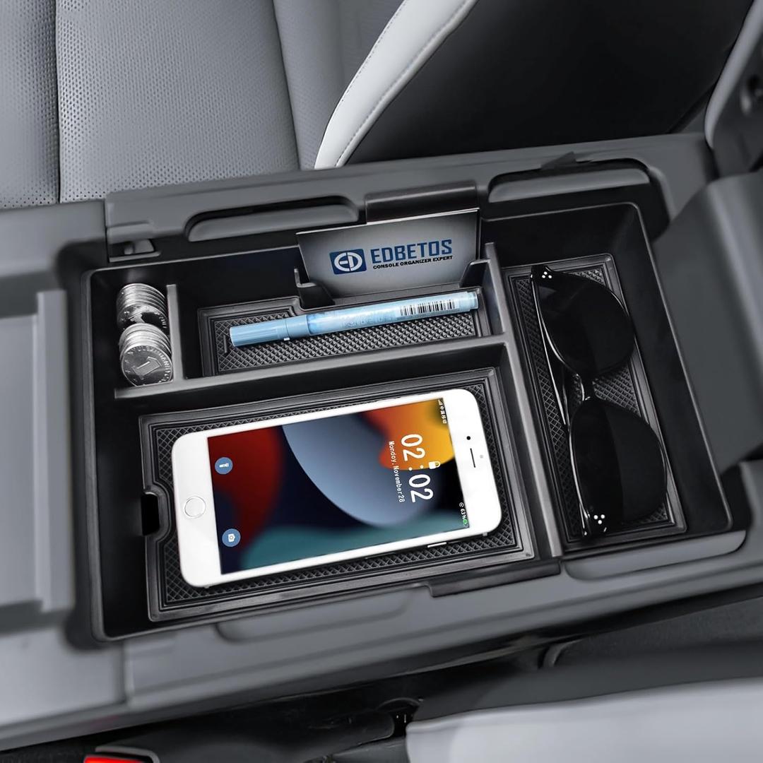 EDBETOS Center Console Organizer Compatible with 2024 2025 2026 Honda Prologue EV /2024 2025 Acura ZDX Console Insert Tray Accessories Secondary Armrest Storage Box, Original Tray Can be Placed on top