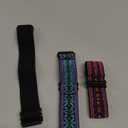 Compatible with 16mm 18mm 19mm 20mm 22mm 24mm Watch Bands Quick Release Replacement Wristband,Adjustable Stretchy Nylon Solo Loop Straps Fabric Braided Sport Elastic Bands for Men Women (Black+Bohemian Blue+Bohemian Red)