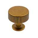 Alzassbg 9 Pack Antique Brass Cabinet Knobs, 1.1 Inch(28mm) Diameter Cabinet Handles Kitchen Hardware for Cabinets and Drawers AL6095AE