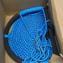 Kids Swing Seats Indoor Hand-Made Net Swing with Adjustable Rope Tree Swings for Kid Child Backyard Playground Swings Outside Indoor (Blue)