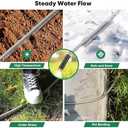 Garden Hose 50ft, Heavy Duty Stainless Steel Water Hose with 10 Functional Nozzles, No Kink, Lightweight and Flexible, Easy to Use and Store, Strong and Sturdy, Suitable for Yard and Lawn